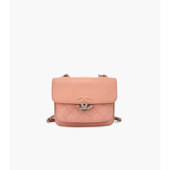 CHANEL Pink Chain Shoulder Bag A-A30110 - Picture 1 of 13